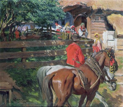 Matchmaking, c.1900 by Wlodzimierz Tetmajer
